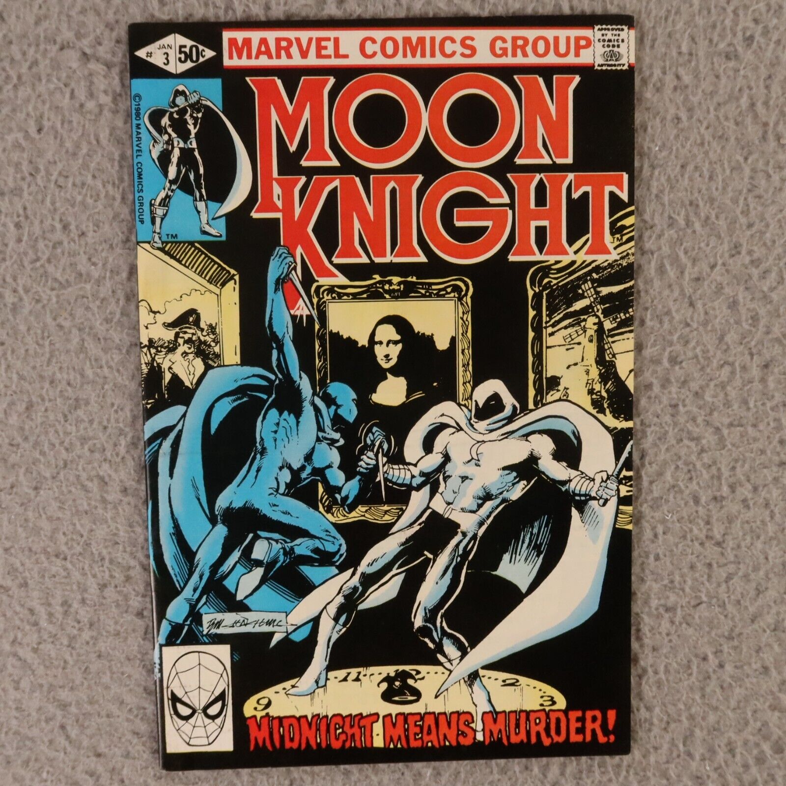 Moon Knight #3 1981 1st App of Midnight Man Direct Marvel A5