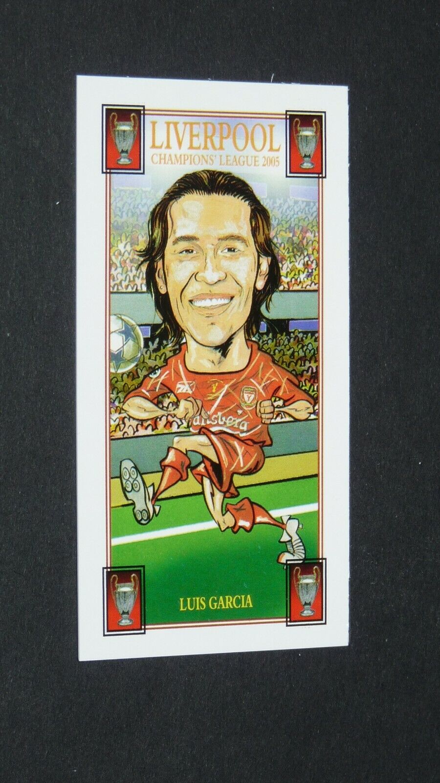 2005 PHILIP NEILL CARD FOOTBALL LIVERPOOL CHAMPIONS LEAGUE #6 LUIS GARCIA REDS