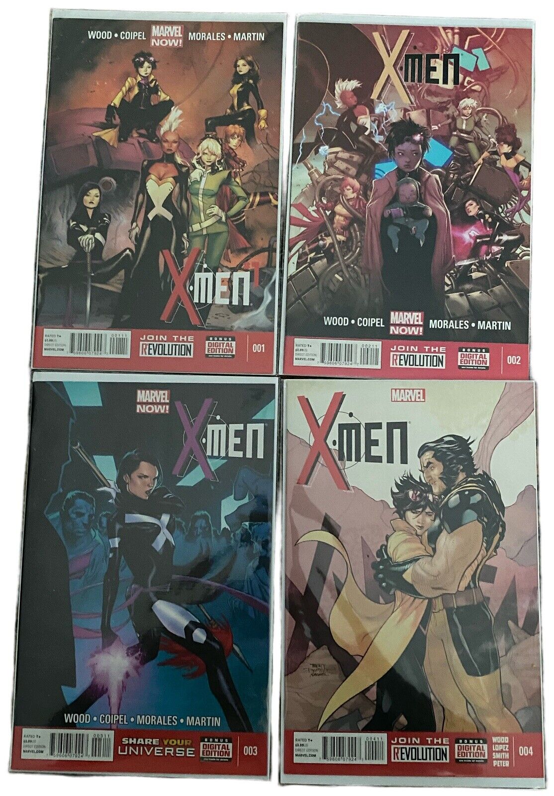 Lot of 4 Marvel Comics  X-Men