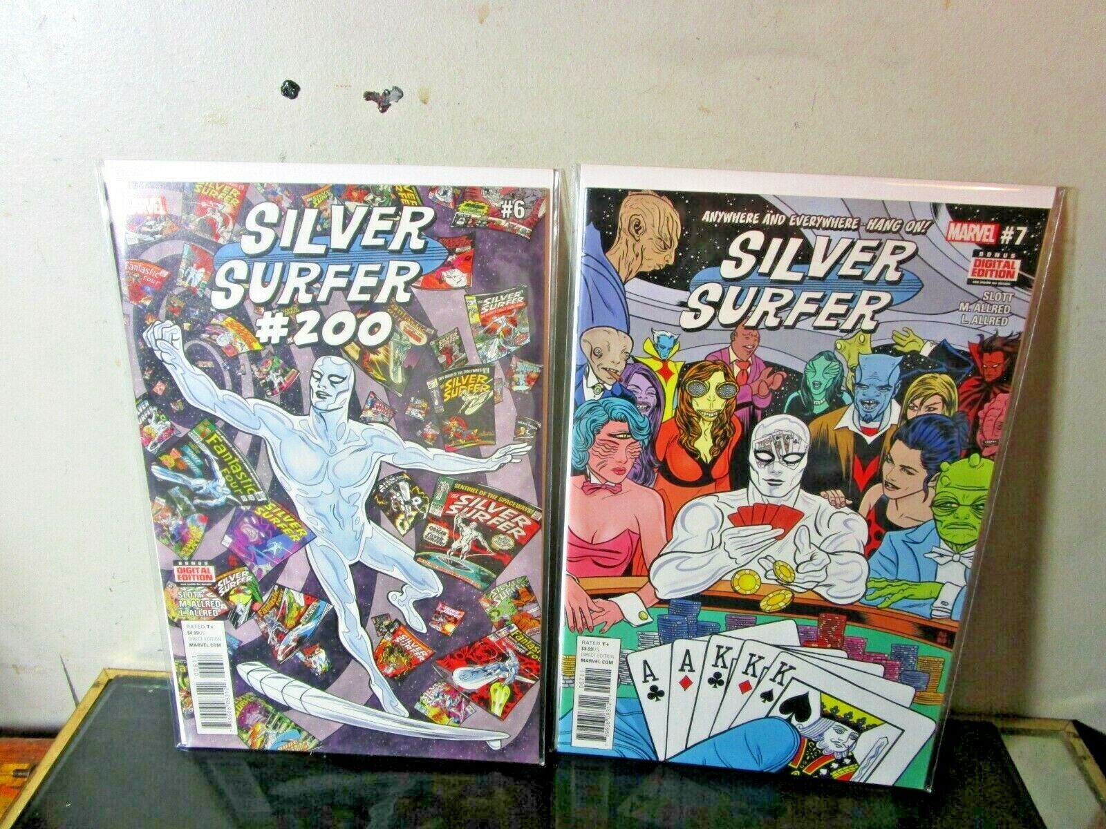 Silver Surfer #200 (10/2016) 6-7 LOT Marvel Comics Mike Allred BAGGED BOARDED