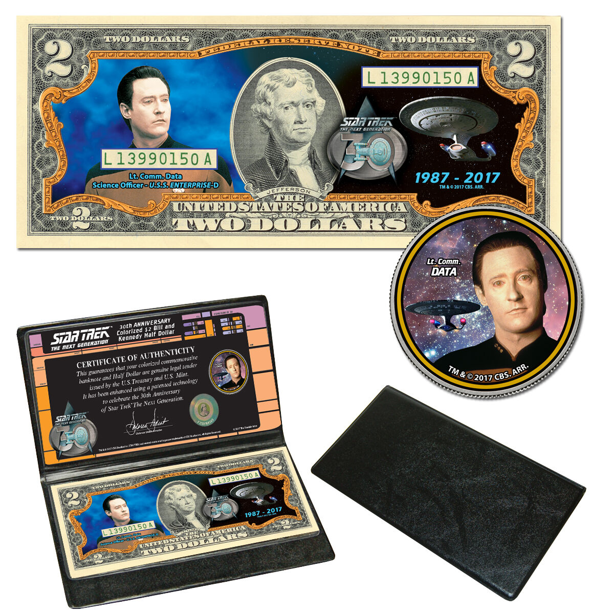  Star Trek: The Next Generation Coin & Currency Collection  - Lt. Comm Data 
