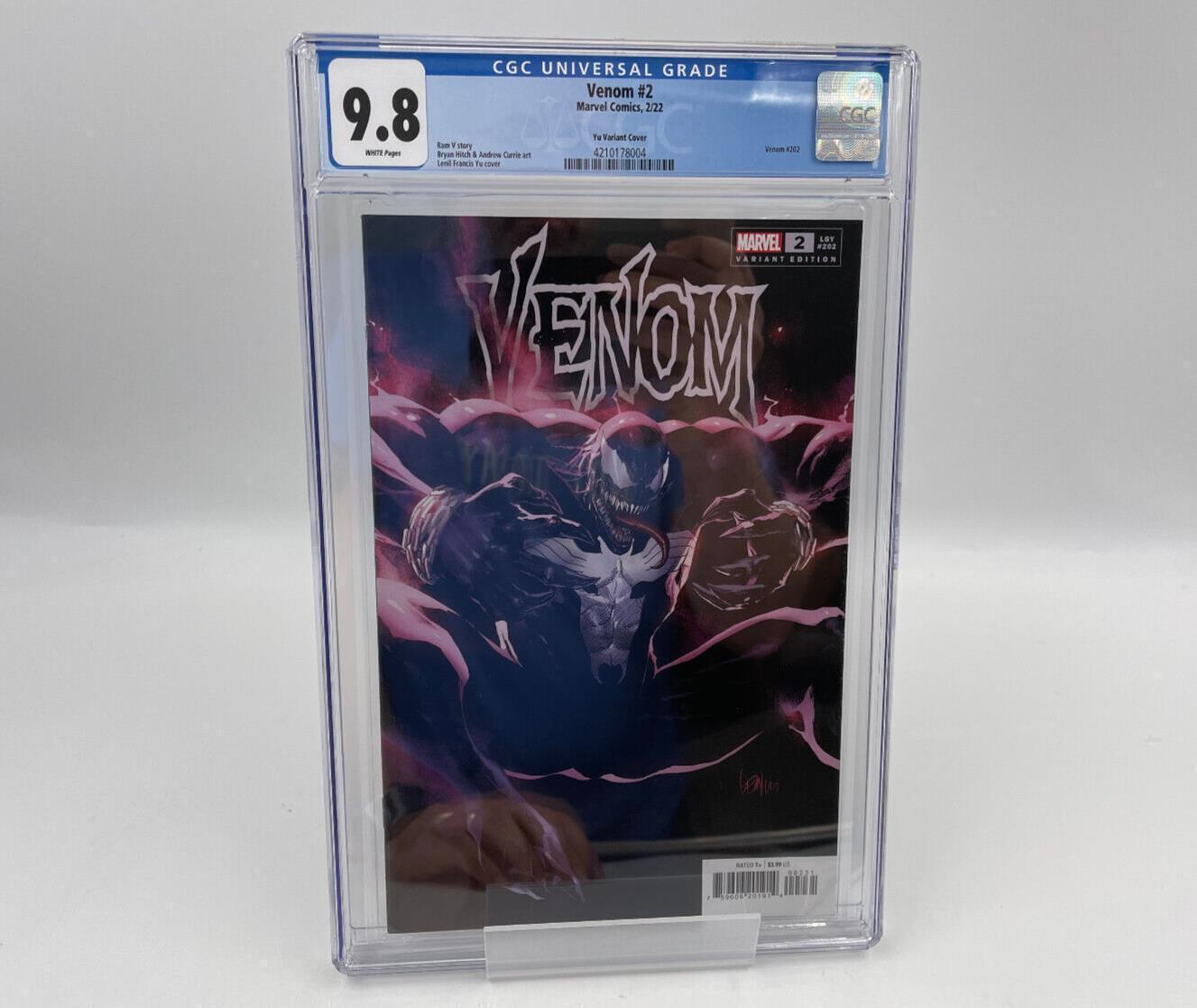 Venom #2 CGC 9.8 Francis Yu 1:25 Variant Marvel 2021
