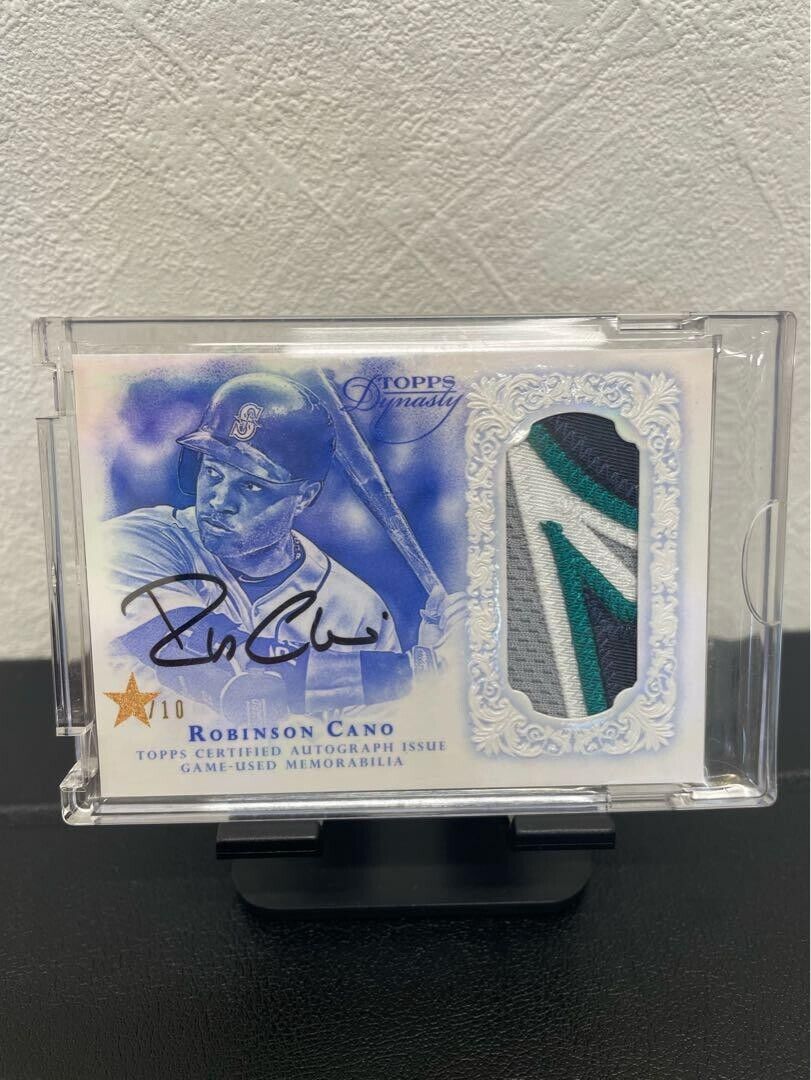 2015 Topps Dynasty Robinson Cano /10 Game Worn Relic Patch Auto on card SSP