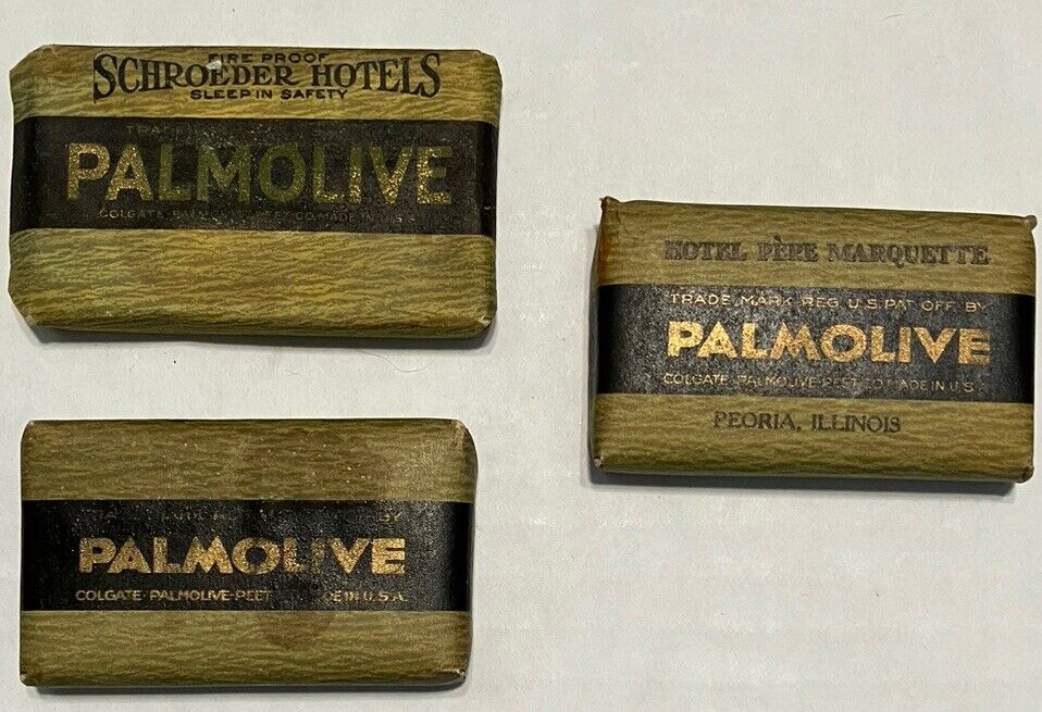 Vintage Palmolive Mini Travel Size Soap Bar Hotel Motel Advertising NOS