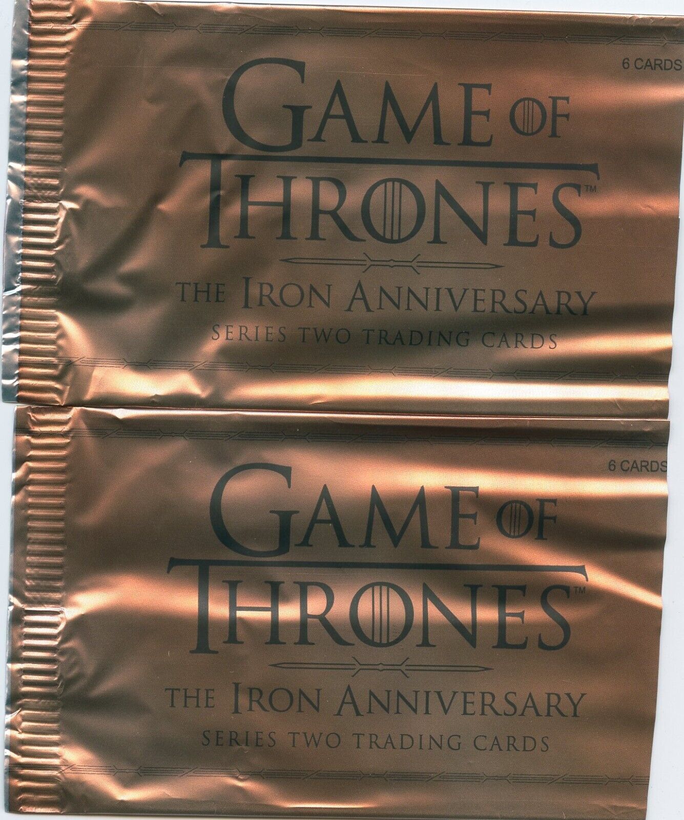 Rittenhouse Reward 50 wrappers Game of Thrones Iron Ann S2 500 Pts redeem for