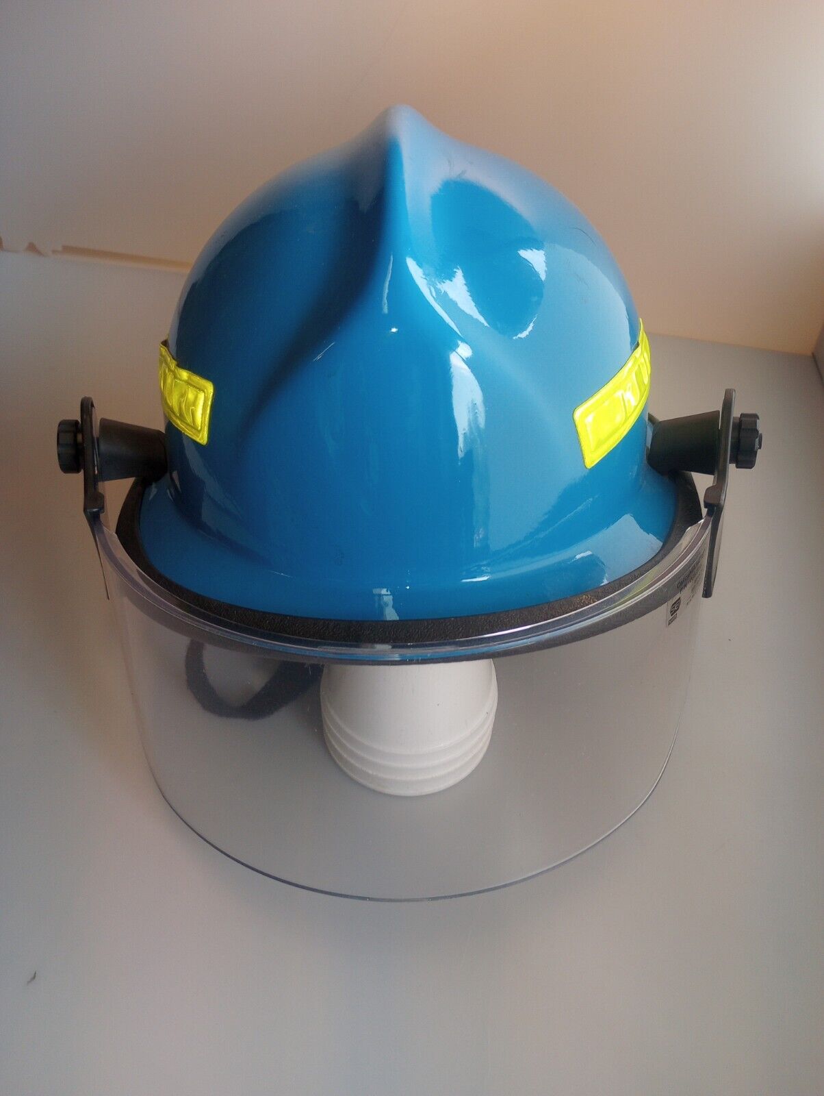 Cairns & Bros 660C Metro Blue Firefighter Helmet w/ Face Shield Fr Shipping 