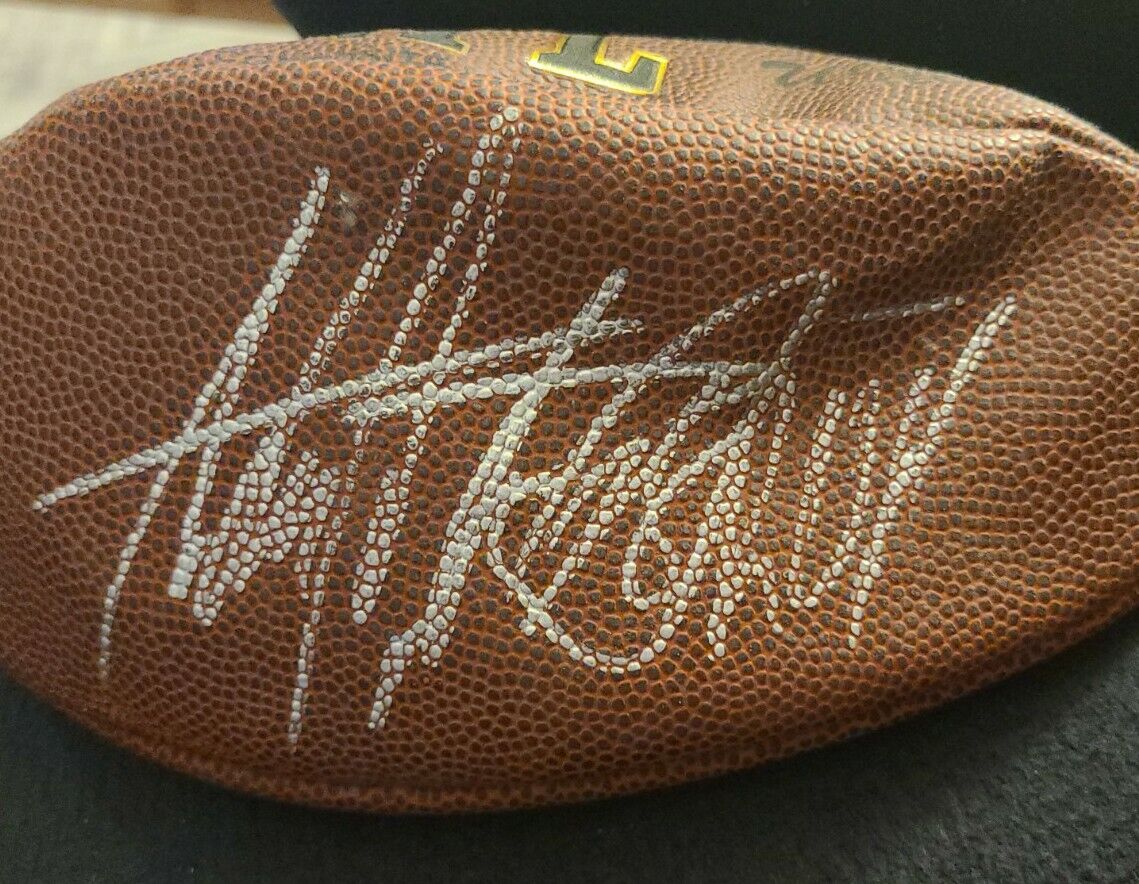 ADRIAN PETERSON SIGNED NFL FOOTBALL TENNESSEE TITANS VIKINGS  ROY COA+PROOF RARE