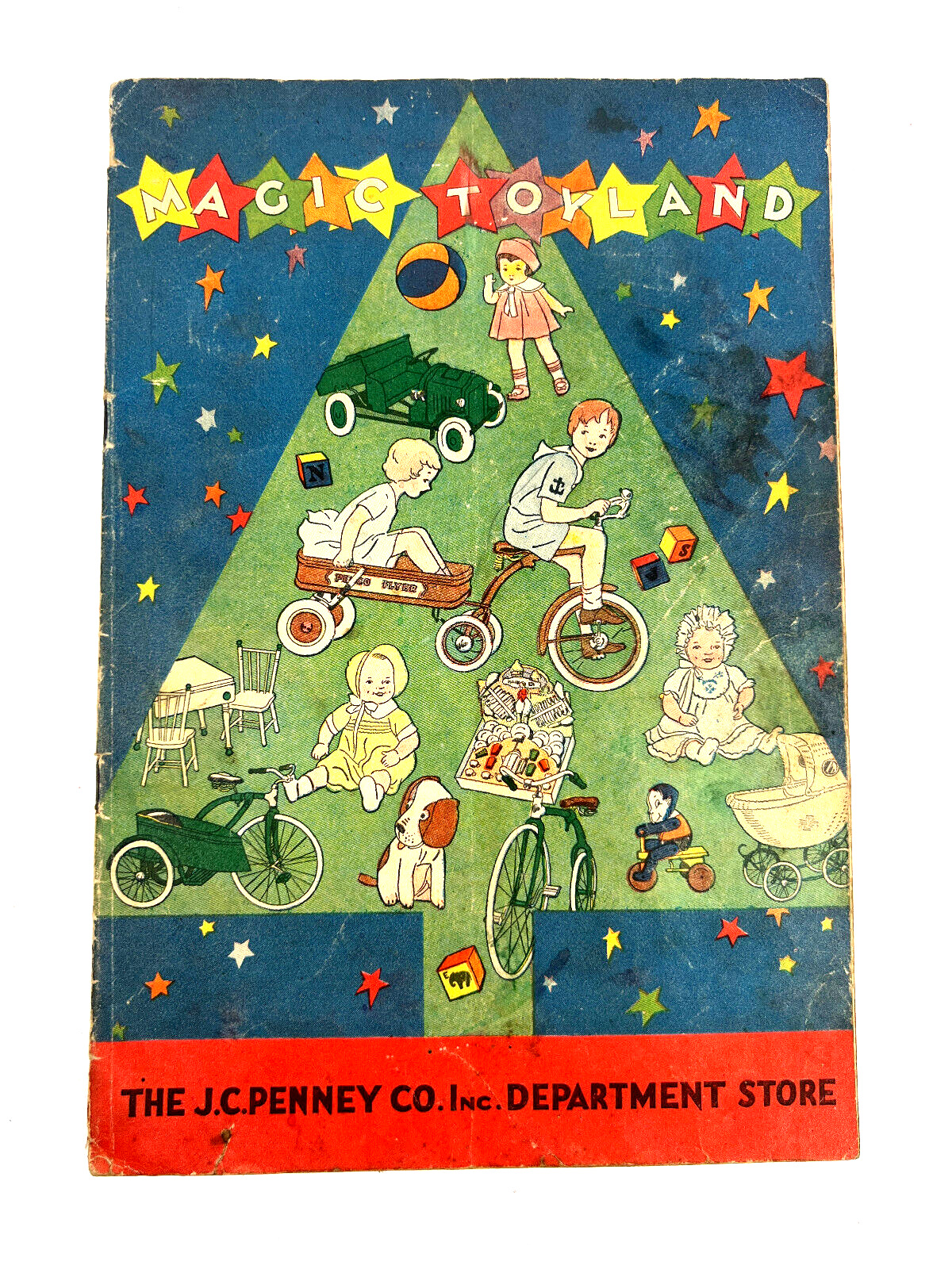 vtg 1931 JC Penny Magic Toyland Toy Christmas Catalog trucks dolls army Santa