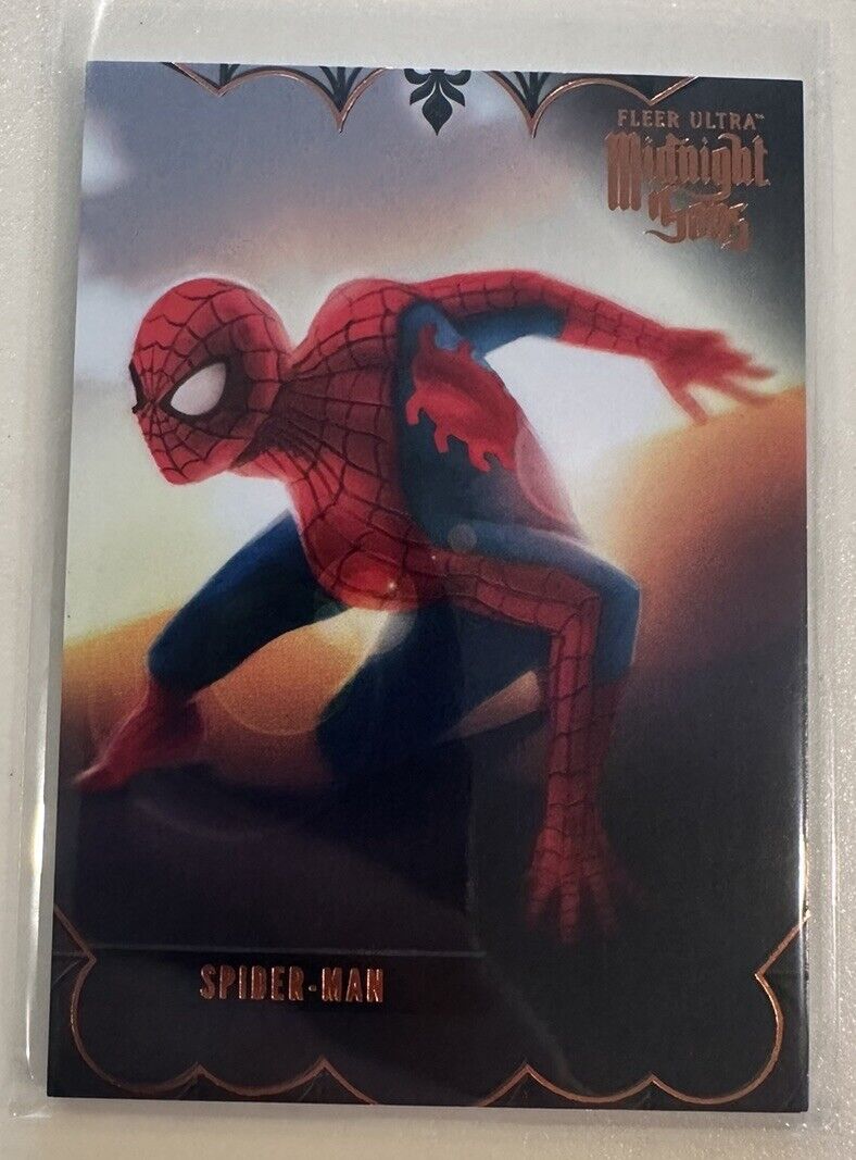2023 Fleer Ultra Marvel Midnight Sons Spider-Man Orange /25 #85