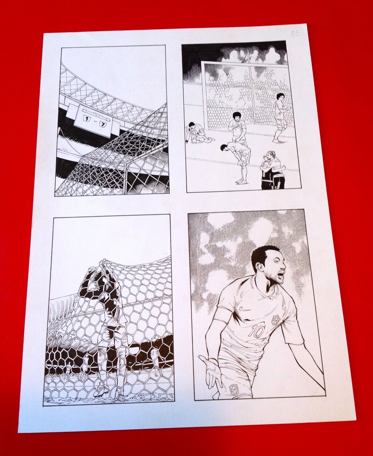 Diego Bernard World Cup 2018 Original Art Page Marvel Comics Chapter 4 Brazil