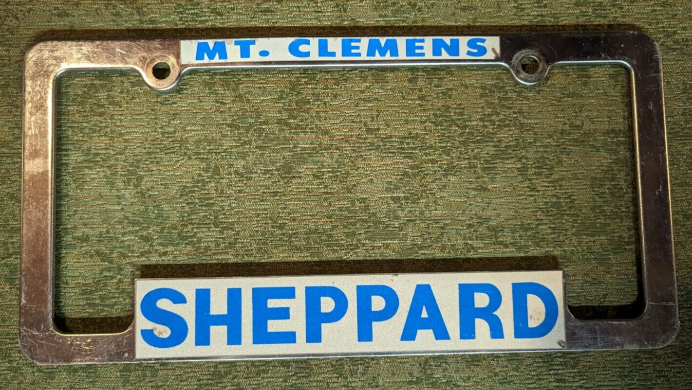 Sheppard Motor Sales Inc - Mount Clemens, Michigan license plate frame 90's