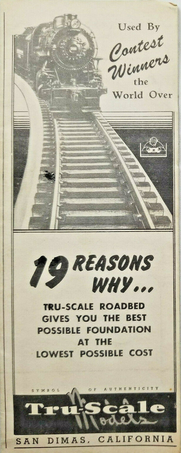 San Dimas California Tru-Scale Vtg Model Train Brochure Catalog 1950s 19 Reasons