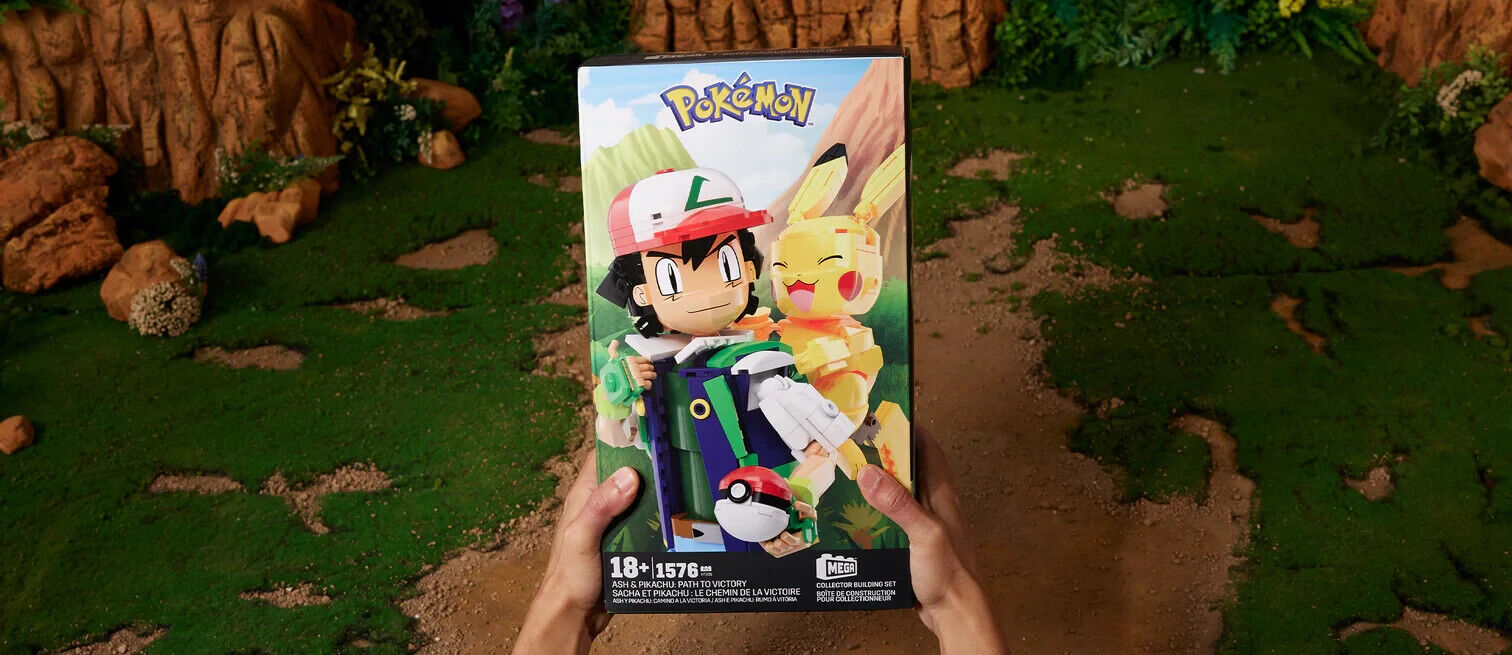 ( PRE-SALE ) Mattel Creations Ash & Pikachu: Path to Victory Pokemon MEGA