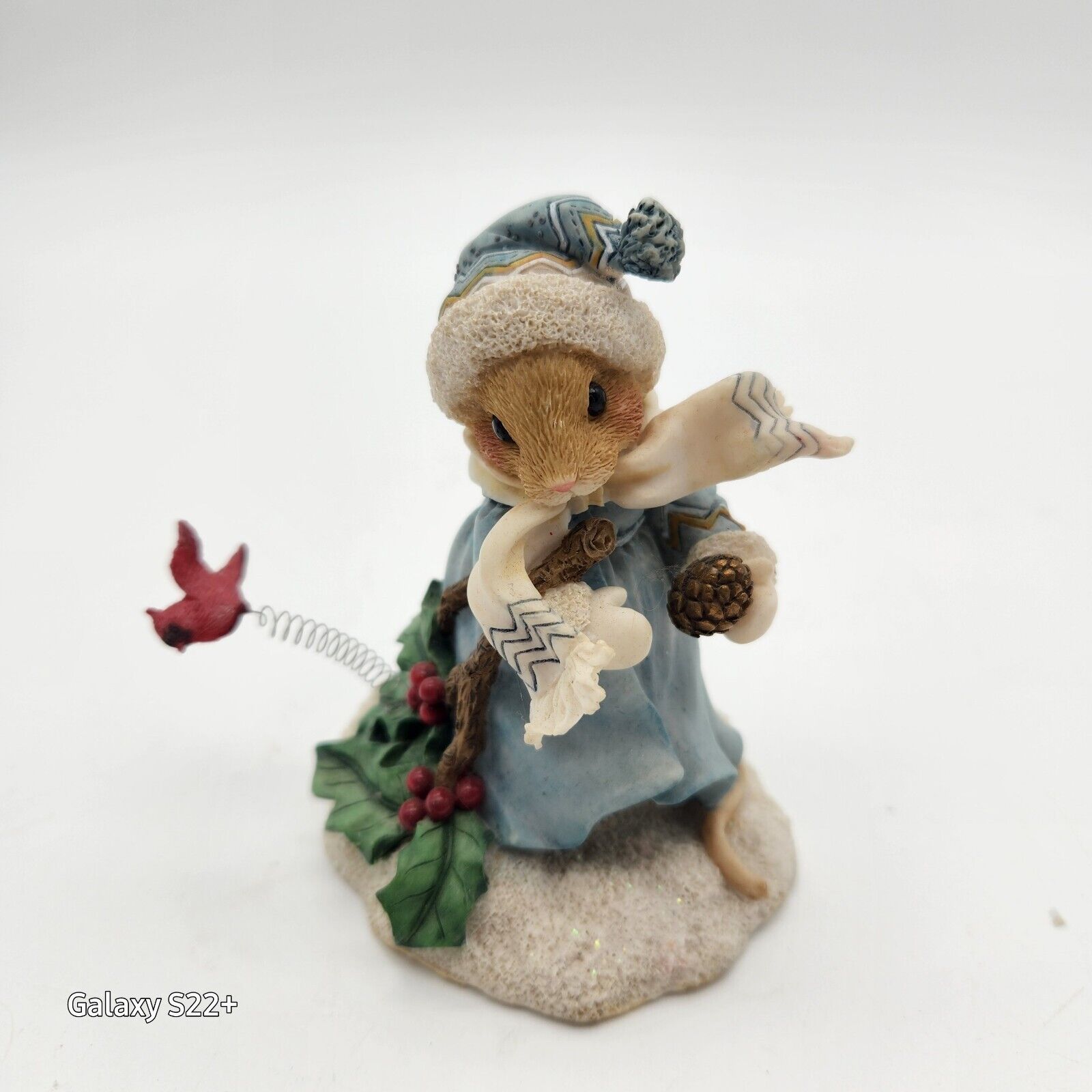 Vintage 1996 Have Yourself Merry Little Christmas Enesco Priscilla\'s Mouse Tales