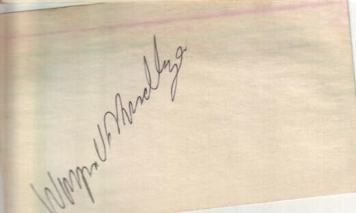 Wayne Nordhagen Autographed Vintage Index Card Former Chicago White Sox Baseball