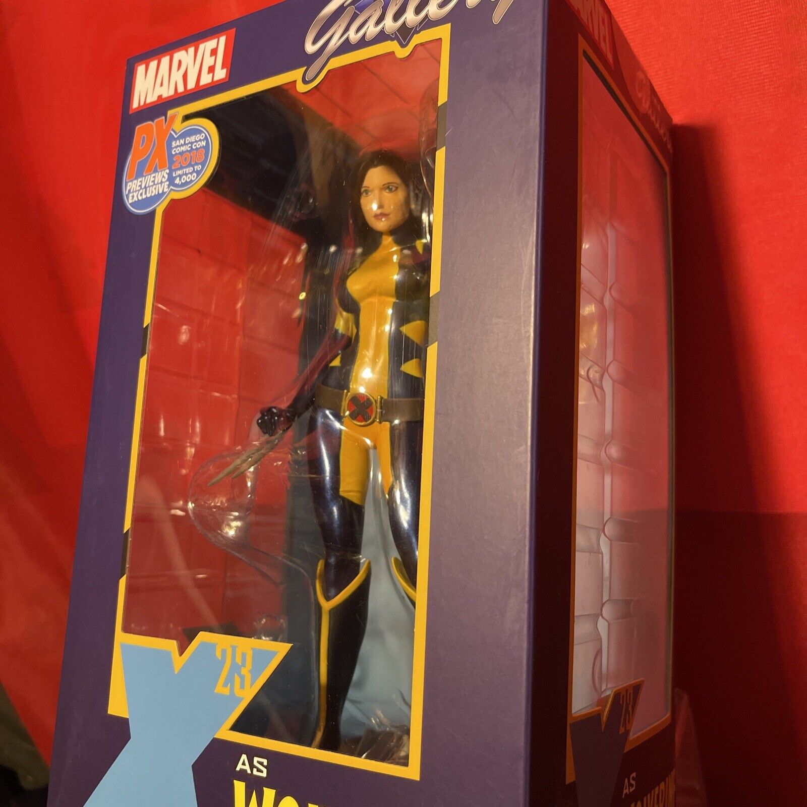 SDCC 2018 Diamond Select Gallery Preview X-23 Wolverine Unmasked LE of 4000 NEW