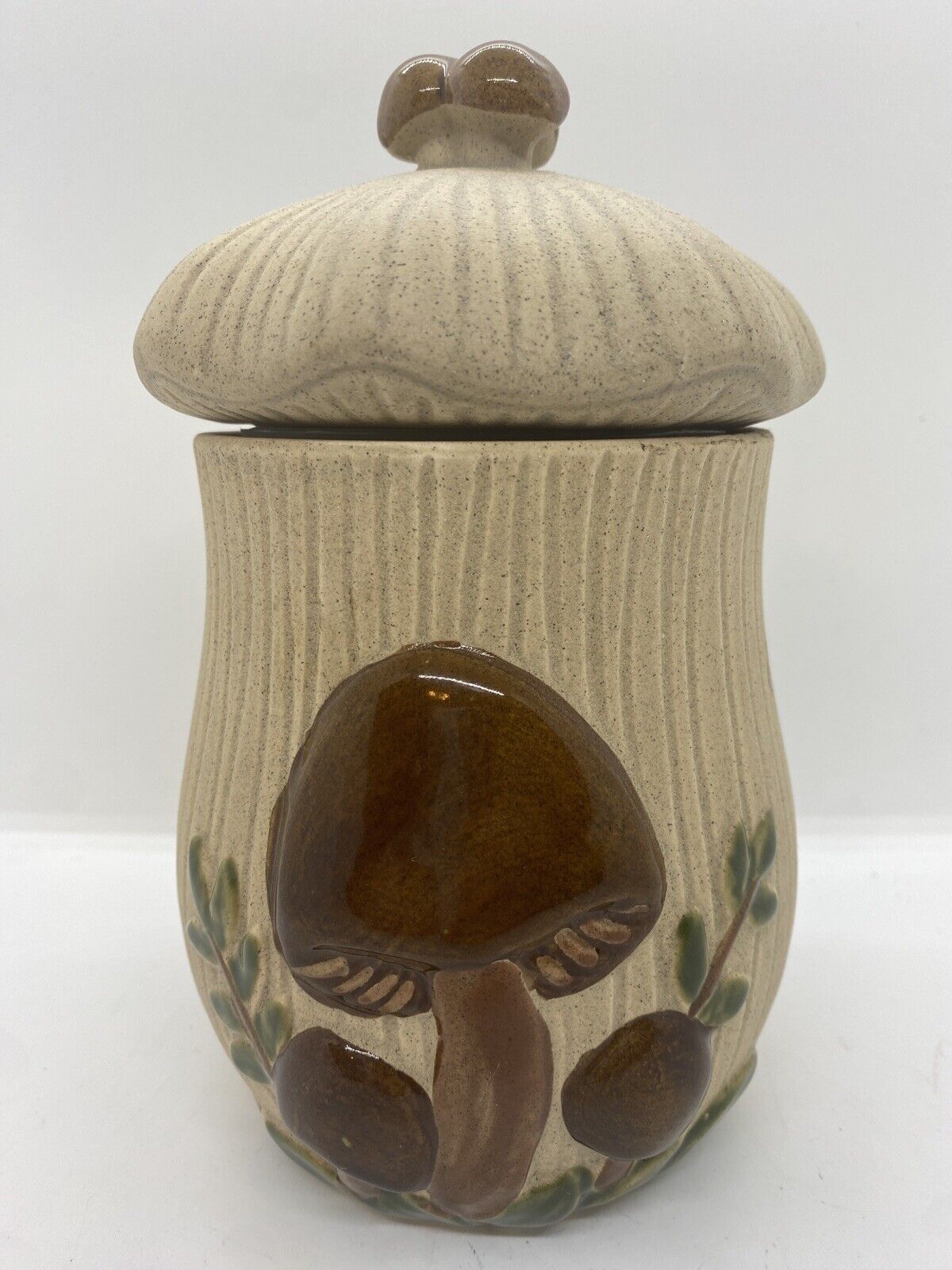 Handmade Vintage Style Magic Merry Mushroom Jar Ceramic Pottery Hippie Phish WSP