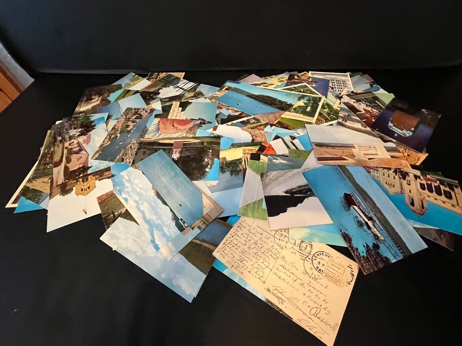 212 Vtg Oklahoma Postcards ~ 198 w/No Postmark ~ 9 w/ Postmarked ~ 5 w/ Writing
