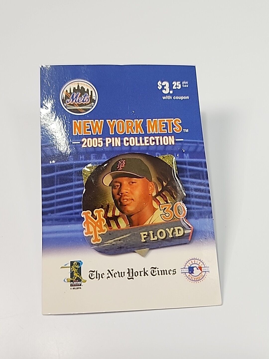 Cliff Floyd #30 New York Mets Lapel Pin 2005 The New York Times MLB Baseball