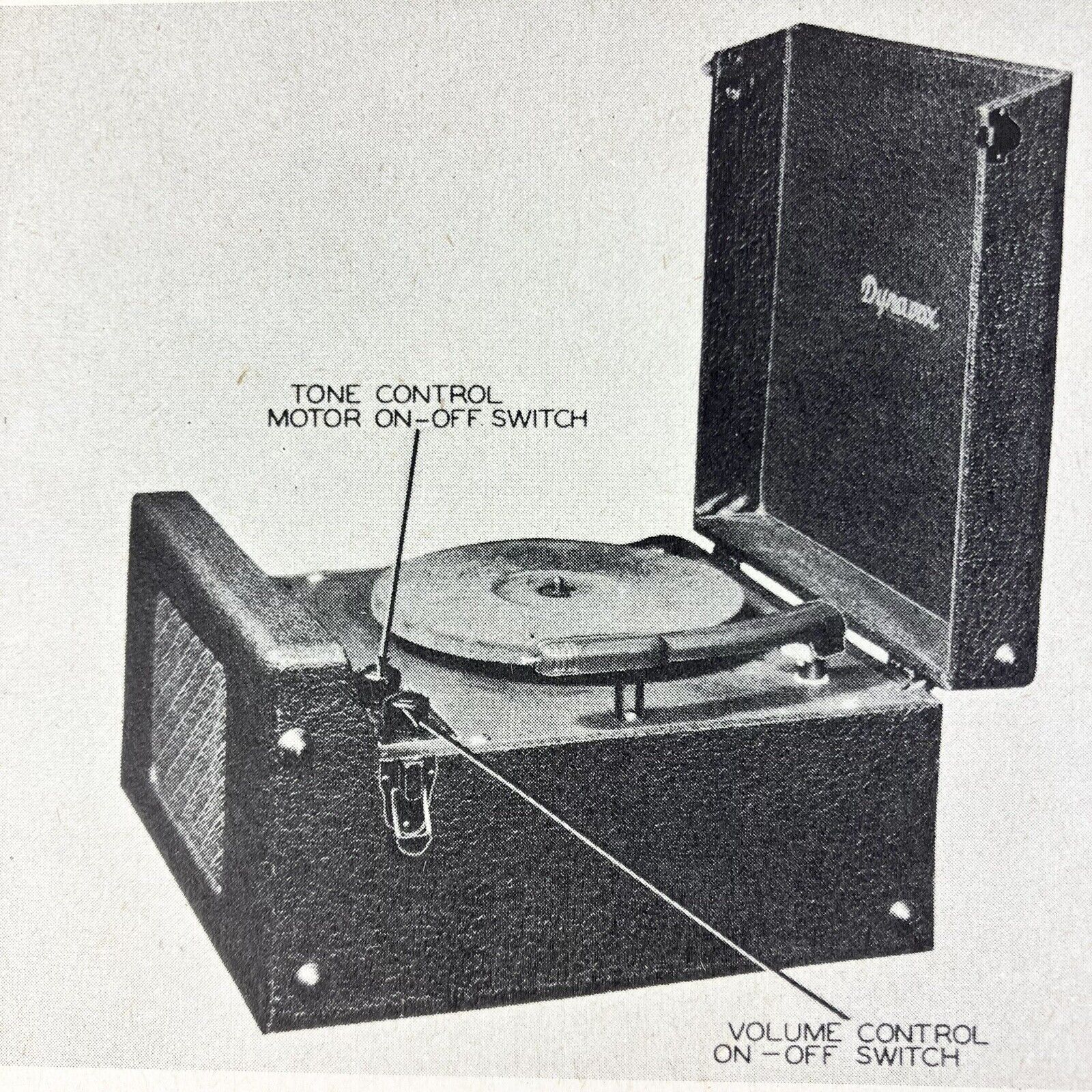 Vintage Original 1947 Dynavox Phono M-510 Wire Schematic Service Manual