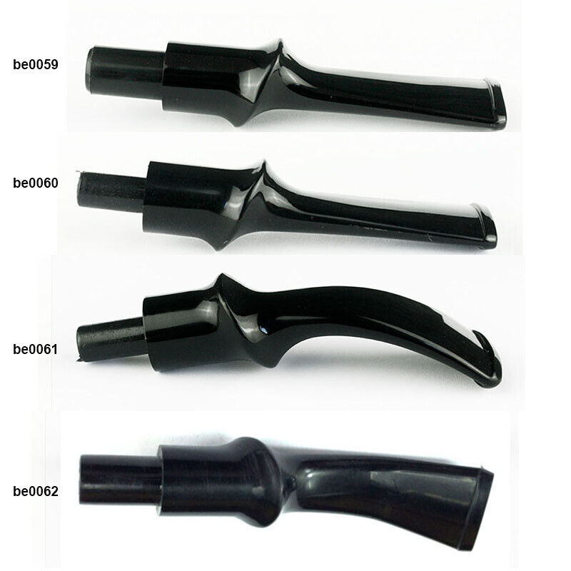 Smoking Pipe Mouthpiece Replacement 4Pcs Tobacco Pipe Mouthpiece Black Plastic