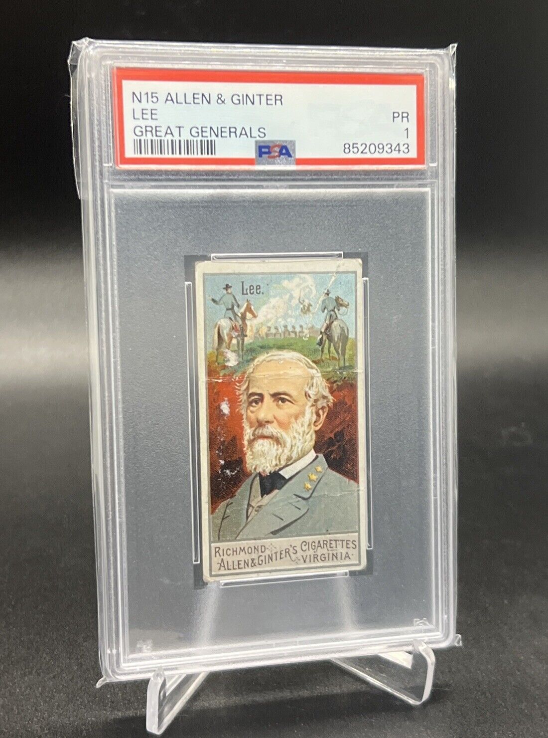 1888 N15 Allen & Ginter Great Generals General Robert Lee + Lot Of 8 Total Cards