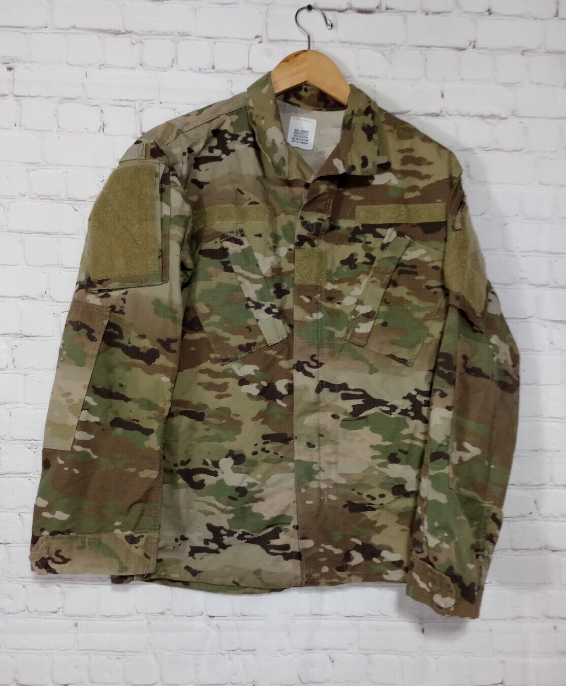 US MILITARY Coat Army Combat Uniform Insect Shield Camo Jacket Small Regular 