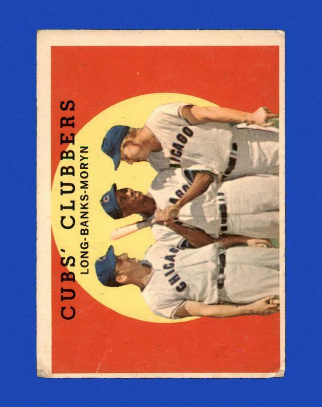 1959 Topps Set Break #147 Cubs\' Clubbers LOW GRADE (crease) *GMCARDS*