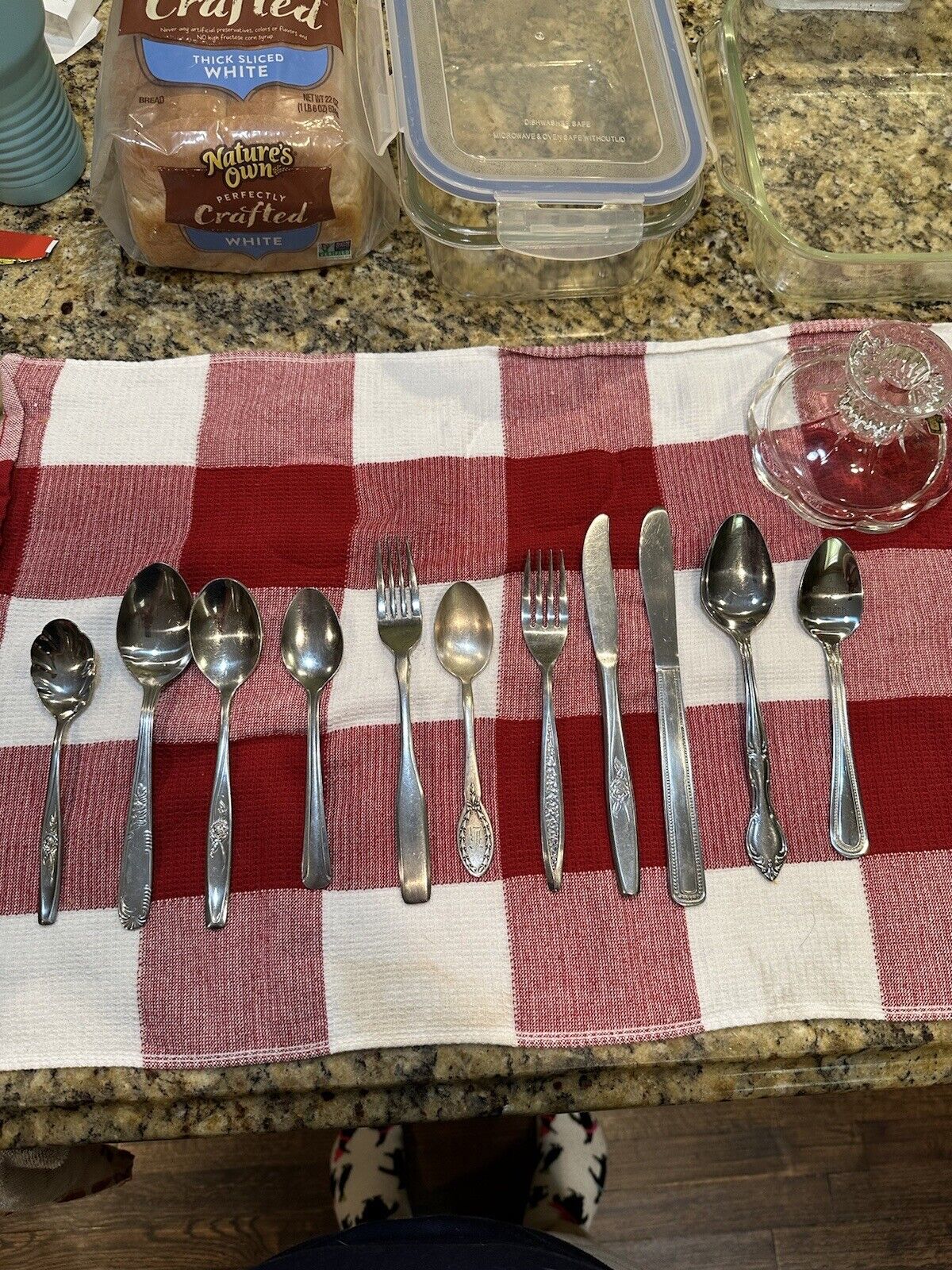 Lot of 11 Pieces of Vintage Stainless Steel Flatware - Mixed Patterns