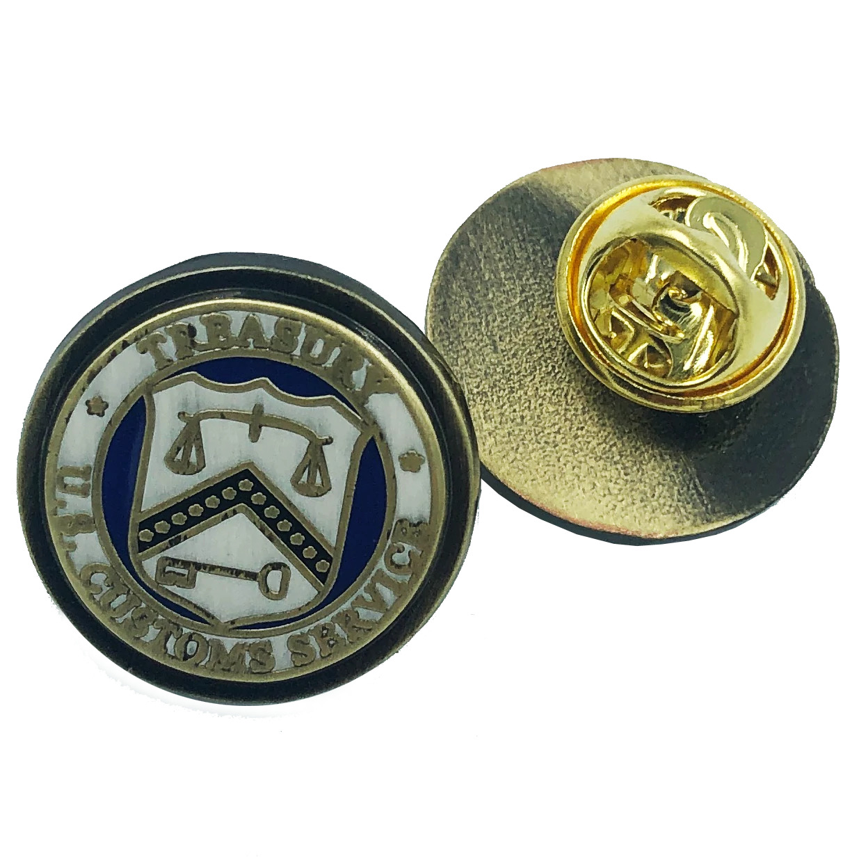 L-33 vintage style Legacy U.S. Customs lapel pin or tie tack USCS Special Agent