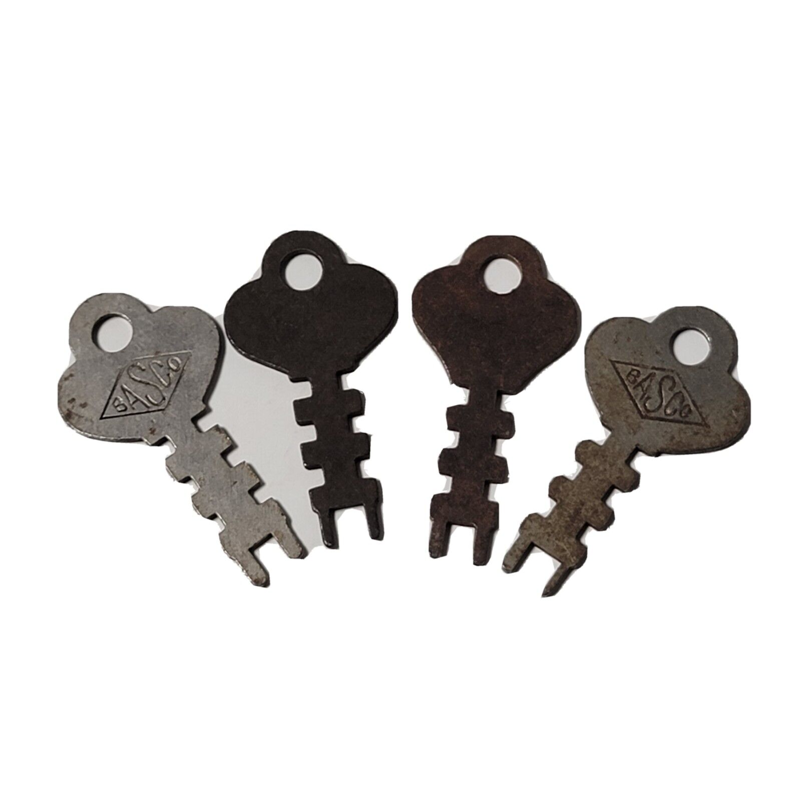 4 Vintage Basco Keys Approx 1.75\