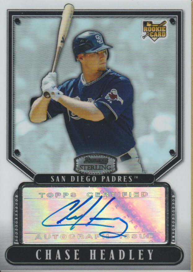 Chase Headley 2007 Topps Bowman Sterling RC rookie auto autograph card BS-CH