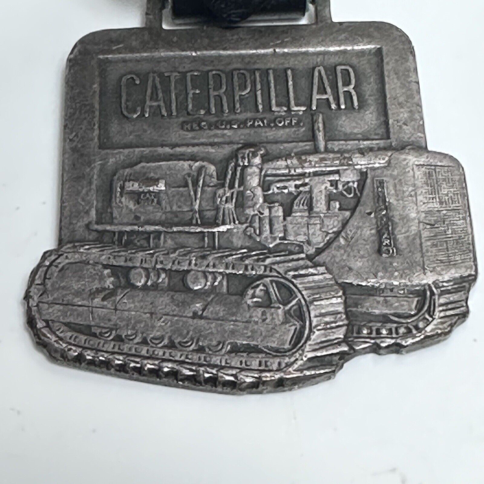 Caterpillar CAT Medallion Watch Fob Perkins / Milton Co Boston & Springfield B8