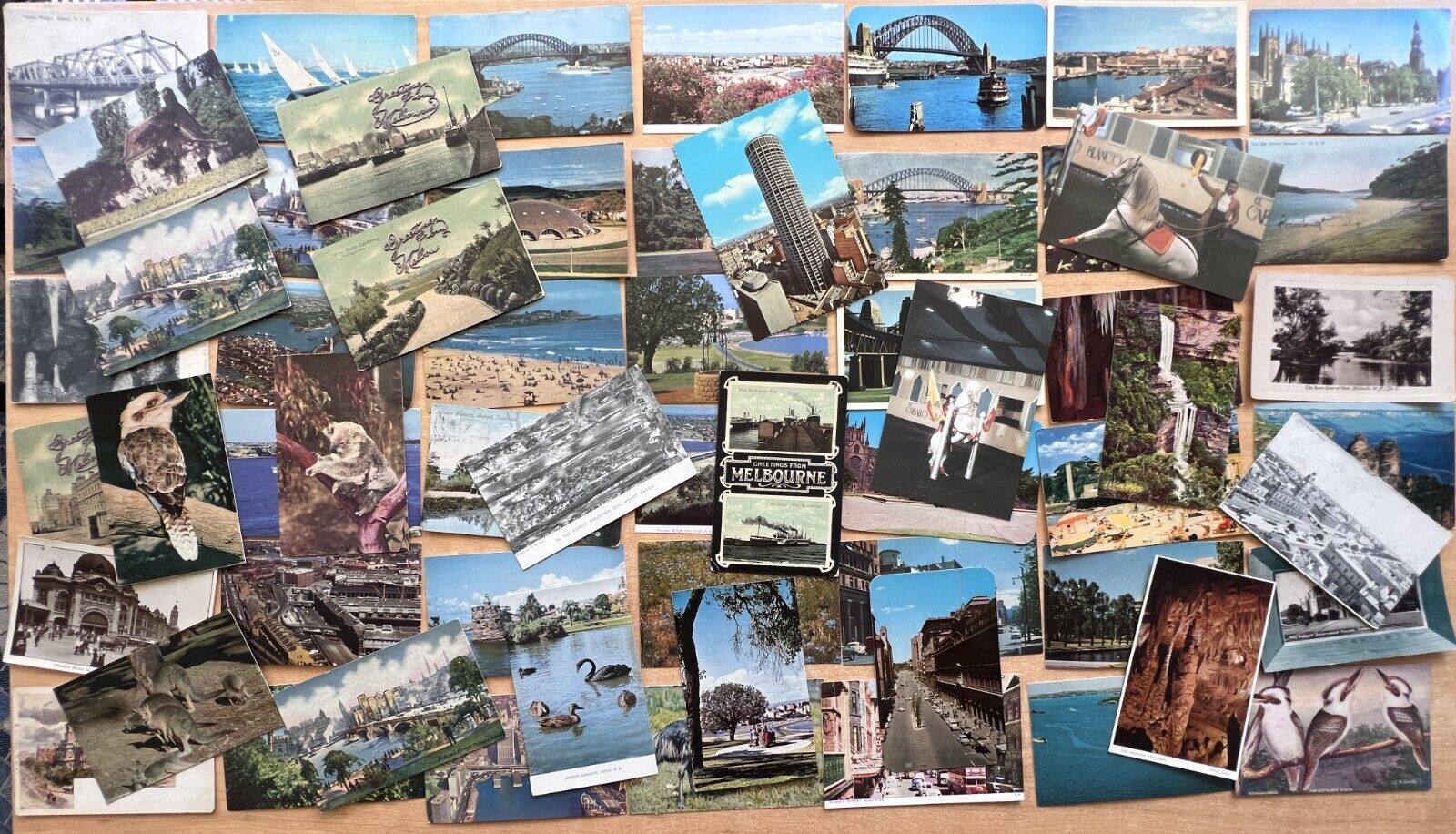 139 Antique & Vintage Postcards AUSTRALIA Collection Huge Lot MULGA Folder