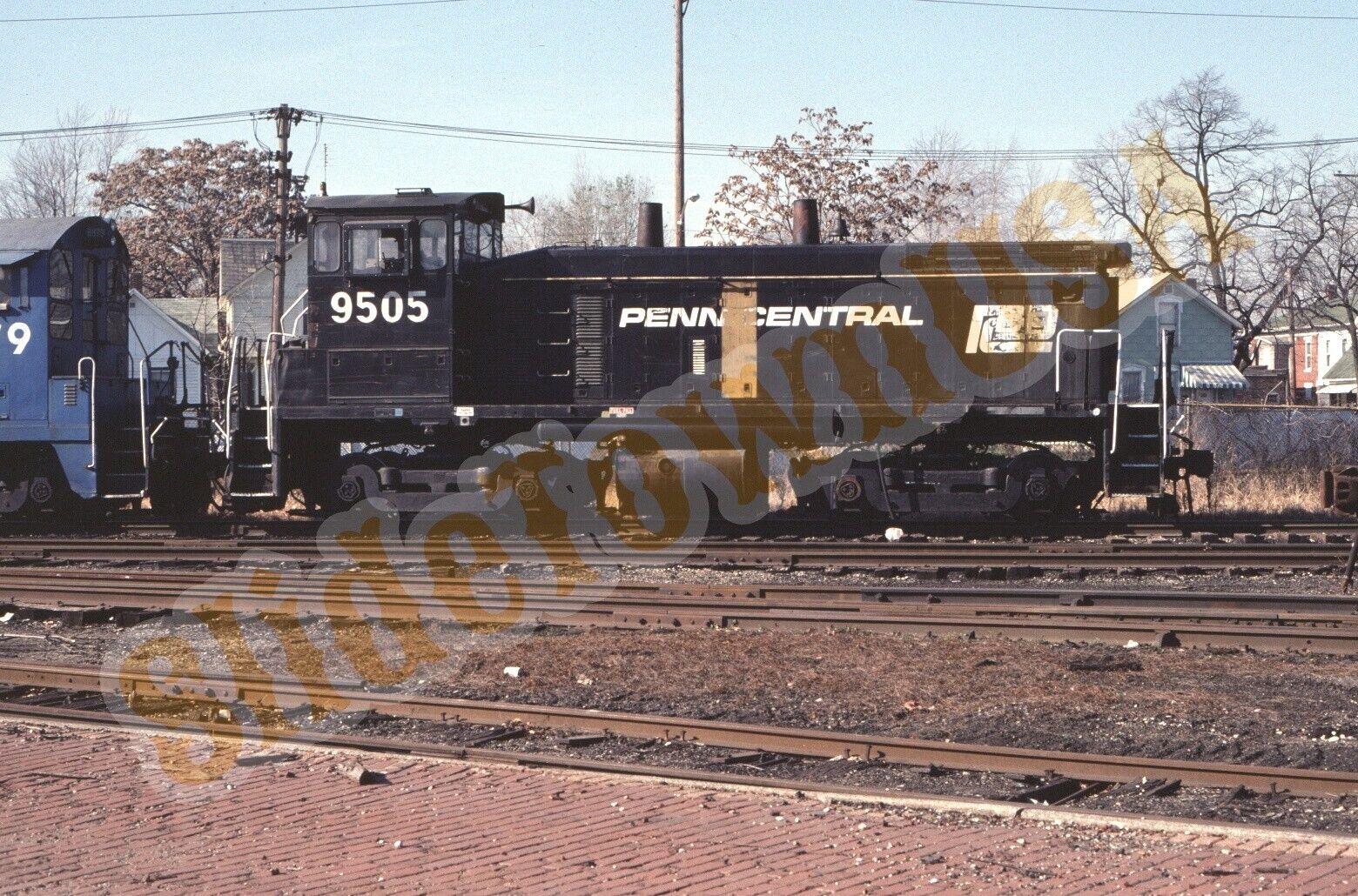 Vtg 1981 Train Slide 9505 CR Conrail Engine X1T154