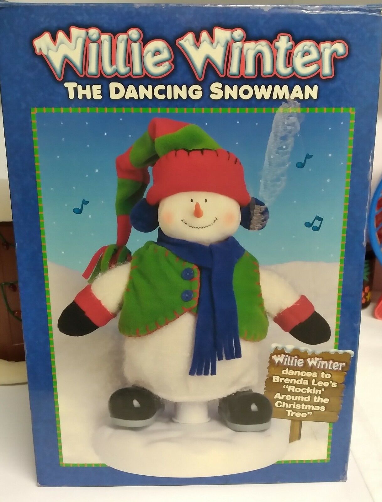 Vintage Willie Winter The Dancing Snowman Rockin\' Around the Christmas Tree EUC