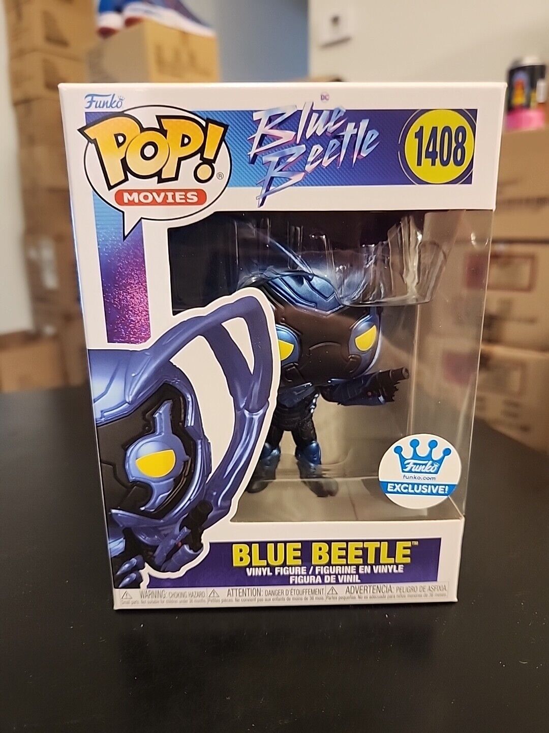 Funko Pop Blue Beetle DC Comics - Blue Beetle, Funko Exclusive - With Protector