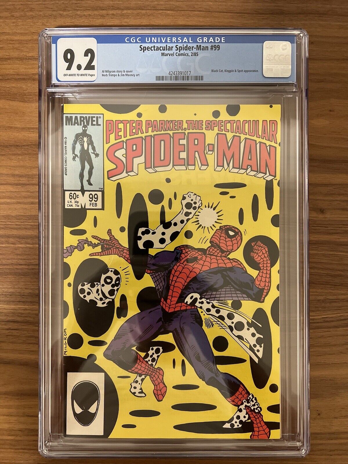 Spectacular Spider-Man 99 (Marvel, 1985)  CGC 9.2 WP  **2nd Appearance Spot**