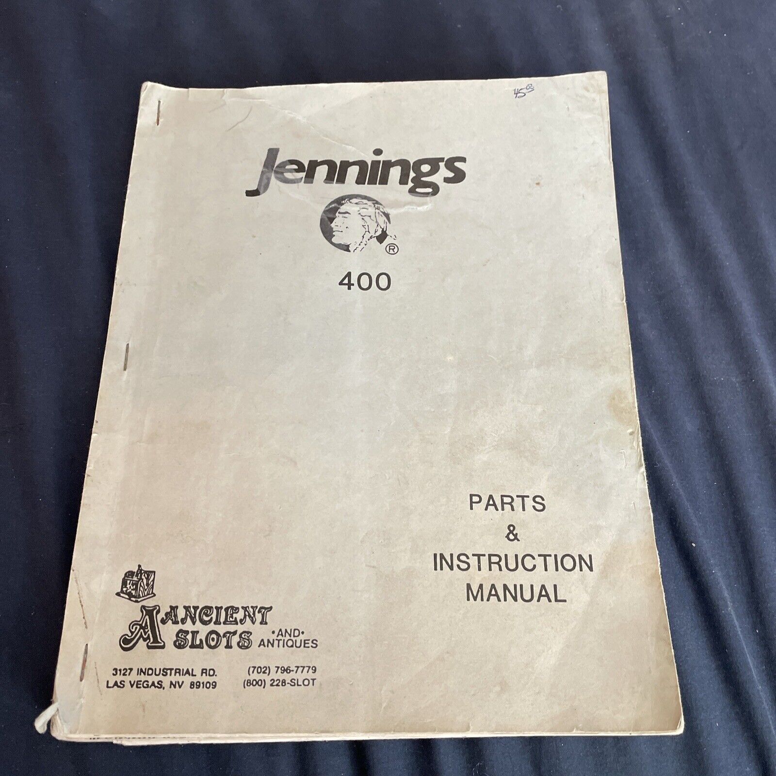 Jennings 400 Slot Machine Manual
