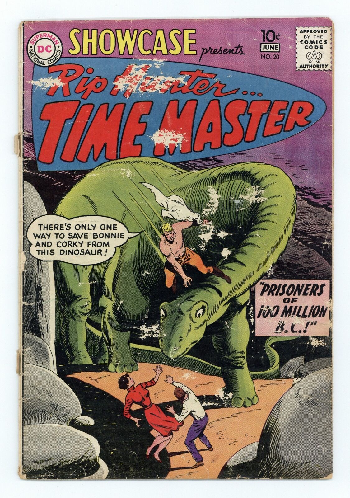 Showcase #20 GD- 1.8 1959 1st app. and origin Rip Hunter Time Master