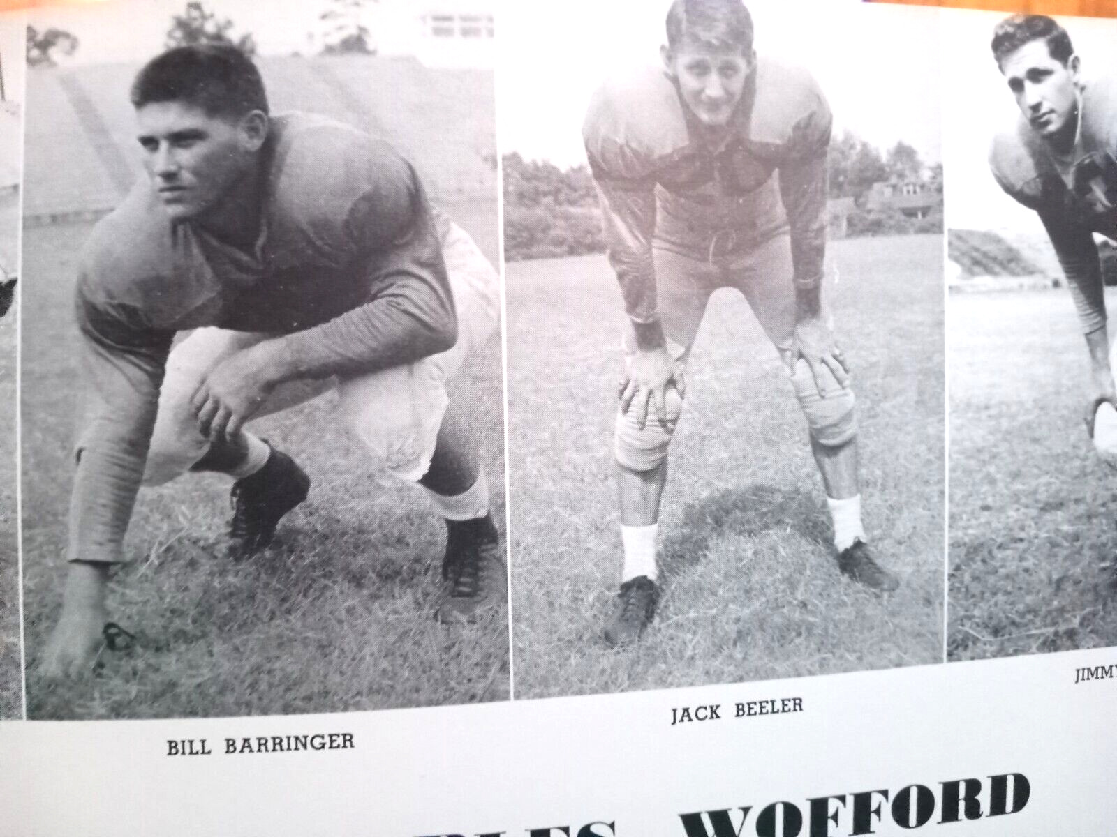 1952 Spartanburg S.C. Yearbook Wofford College Hall Of Fame Football Star Beeler