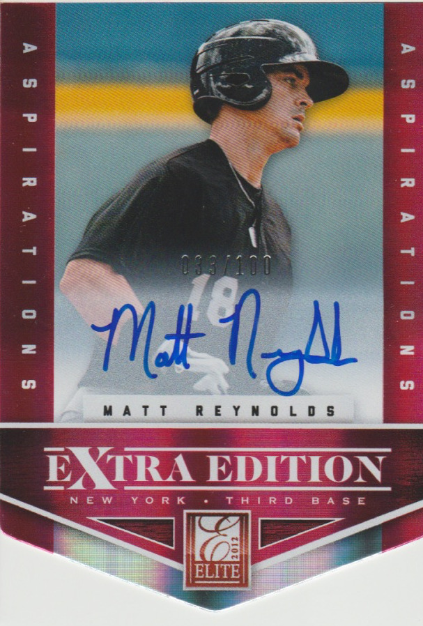 Matt Reynolds 2012 Panini Elite Extra Edition RC auto autograph card 192 /100