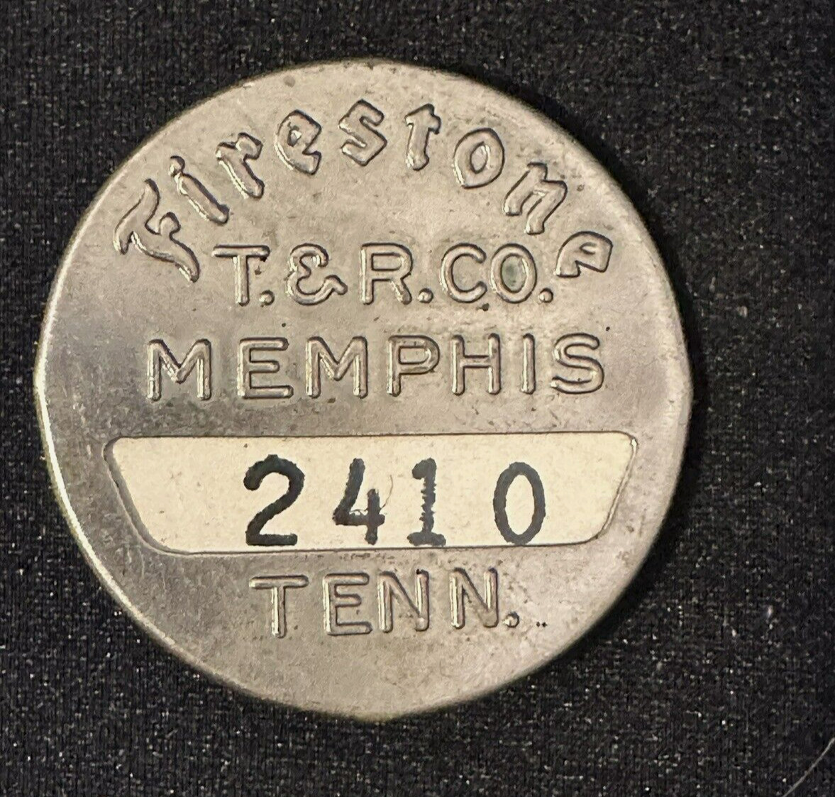Firestone Tire & Rubber Co.  MEMPHIS TENNESSEE Employee Badge FACTORY