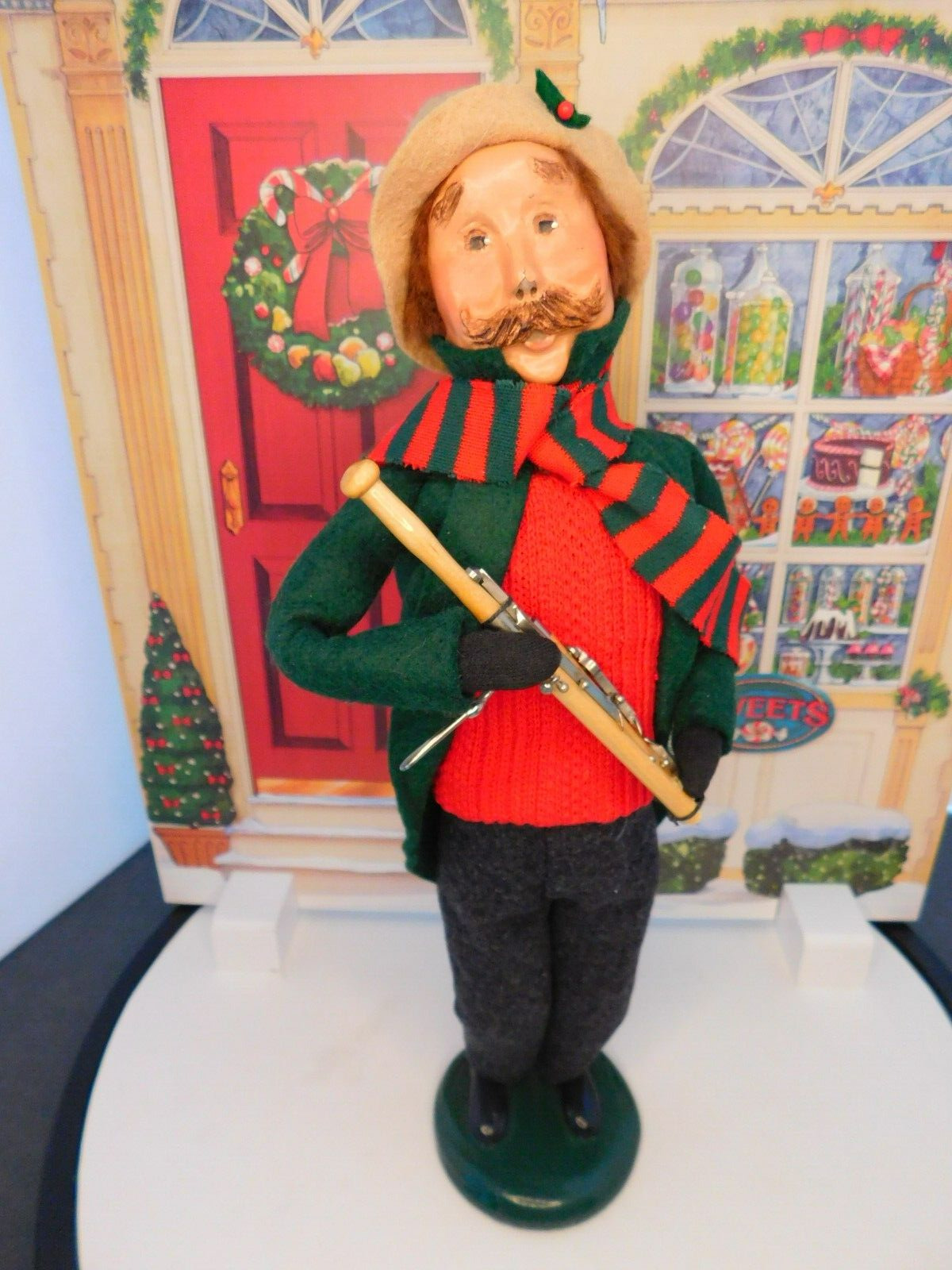 Byers\' Choice Carolers 2006 Man Musician with Bassoon Signed