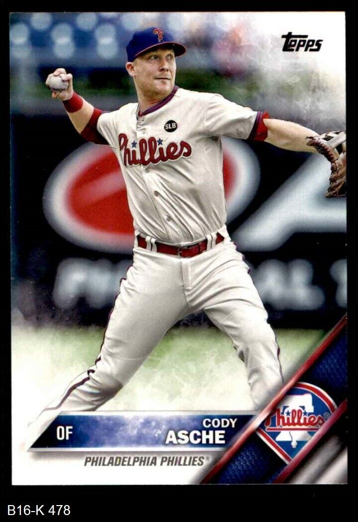 2016 Topps #478 Cody Asche A Phillies 8 - NM/MT B16T-K 478