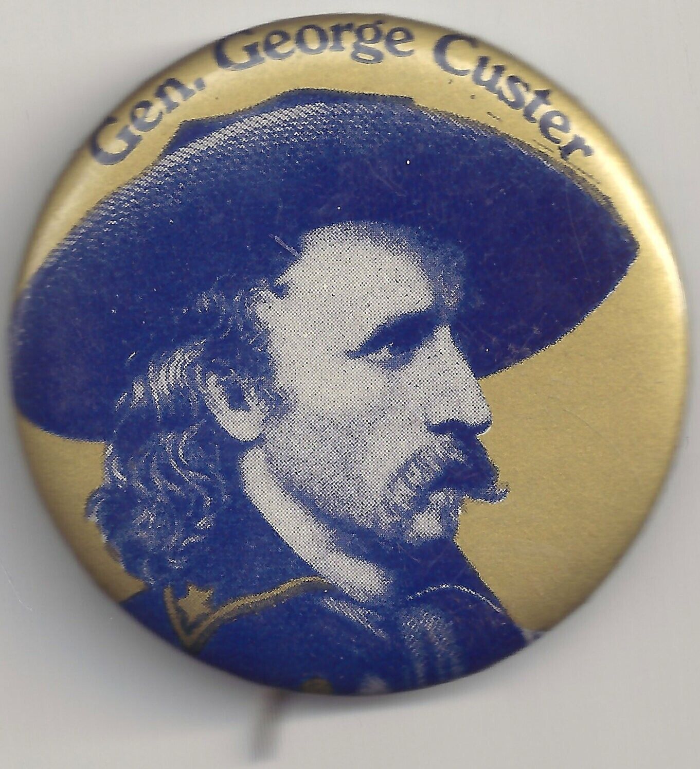 Gen. GEORGE CUSTER Pinback pin U.S. Army Officer button