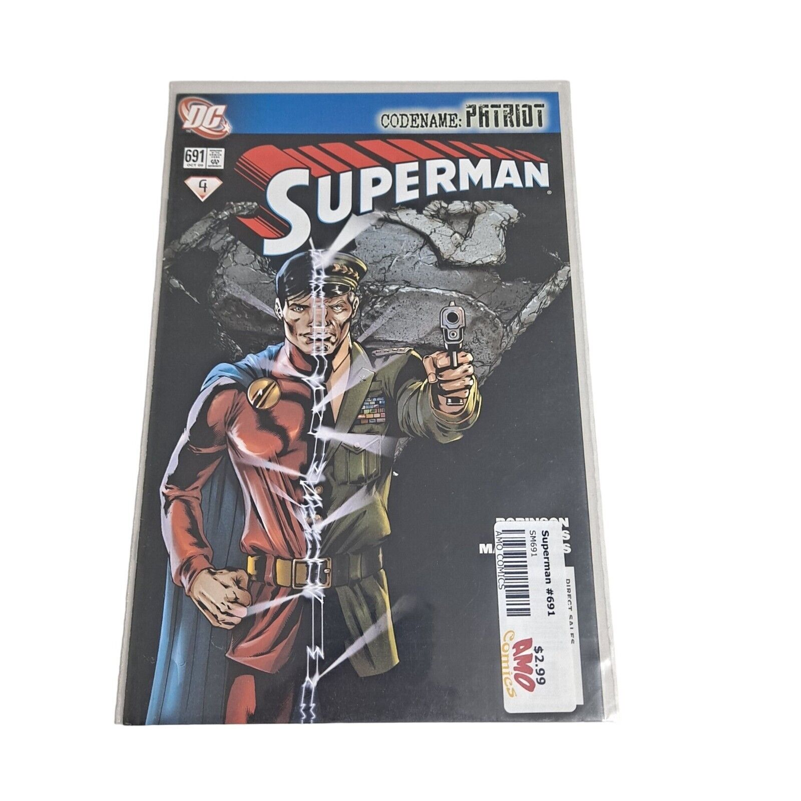 Superman Codename: Patriot Comic Book 691 2011 Robinson Guedes