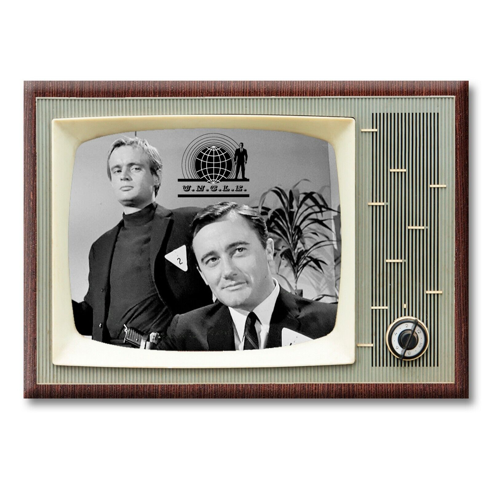 MAN FROM UNCLE TV Show Retro TV 3.5 inches x 2.5 inches FRIDGE MAGNET U.N.C.L.E.
