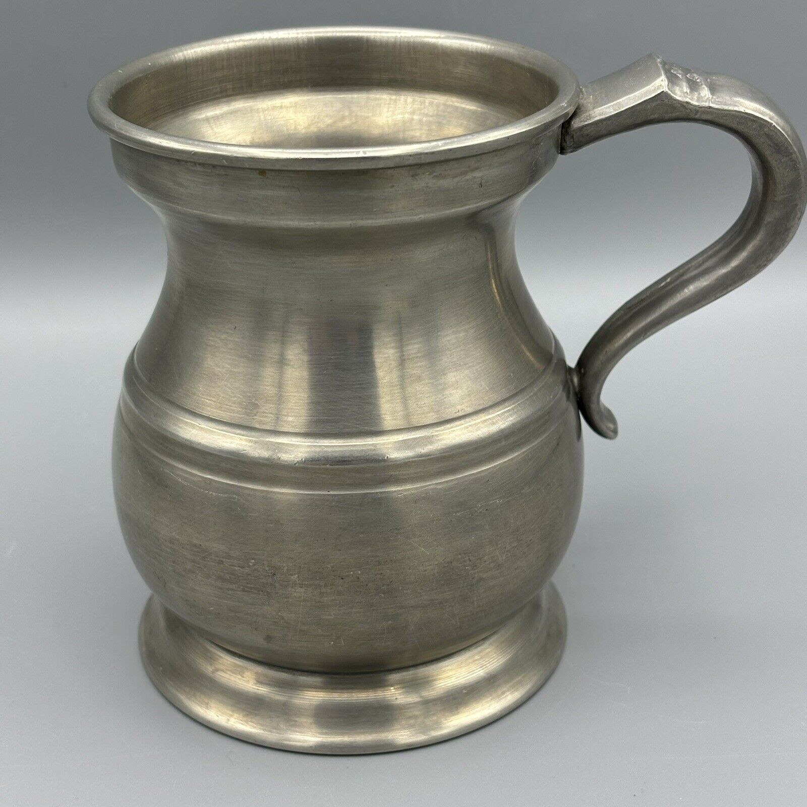 Vintage Pewter Pint Tankard Stein Mug Cup 93% AC Pint 5” Heavy