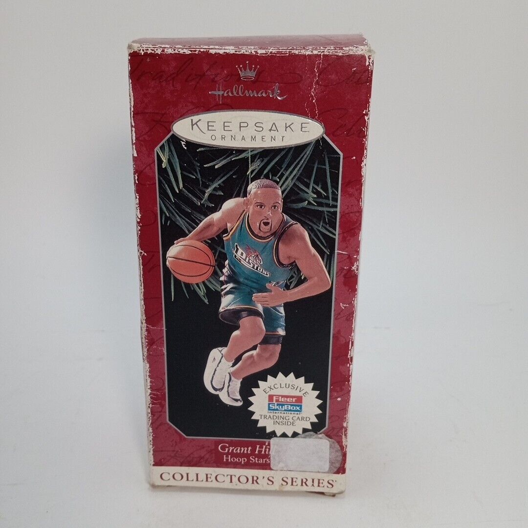 Vintage 1998 Hallmark Keepsake Ornament Grant Hill NBA Basketball Hoop Star 27-2